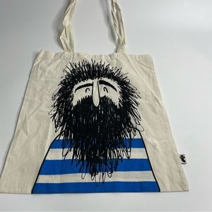 Light Weight Canvas Bearded Sailor Graphic Tote